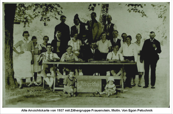 Zitherklub Frauenstein 1937