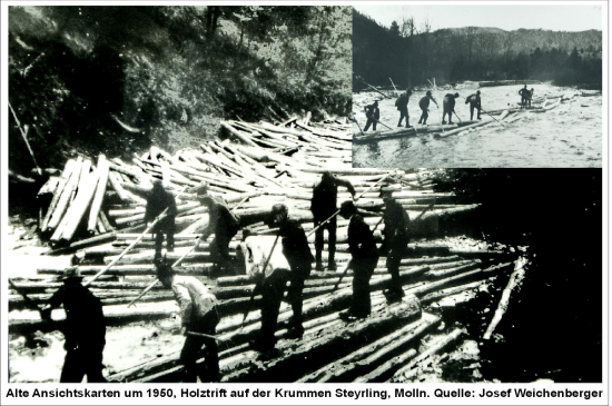 Holztrift Krumme Steyrling um 1950