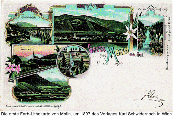 Farb-Lithokarte