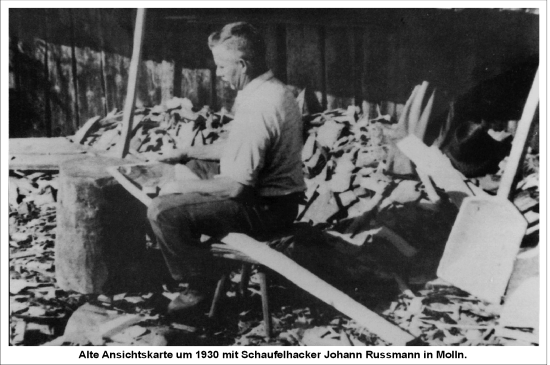 Schaufelhacker Johann Russmann um 1930