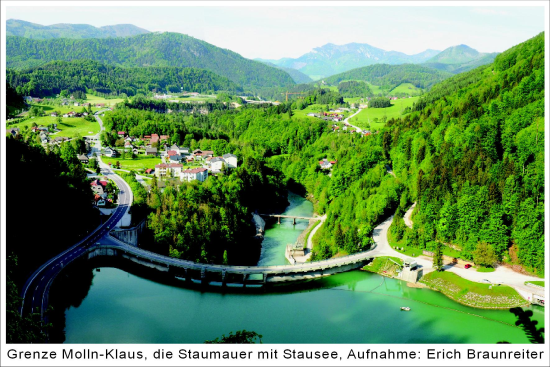 Staumauer und Stausee Klaus