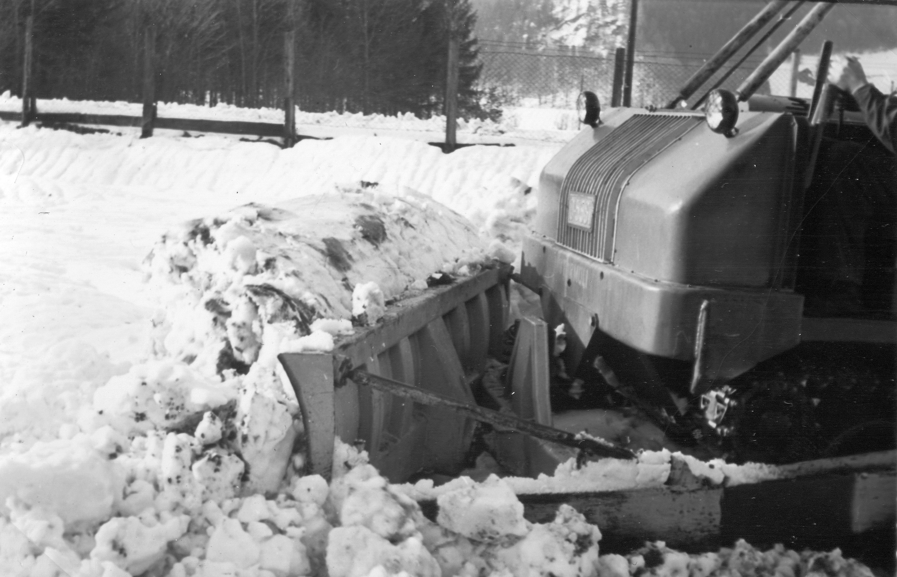 Motormuli mit Räumschild