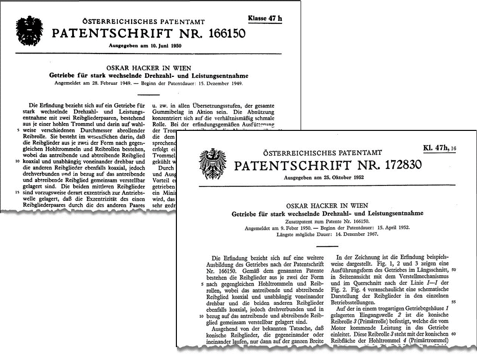 Getriebe-Patente