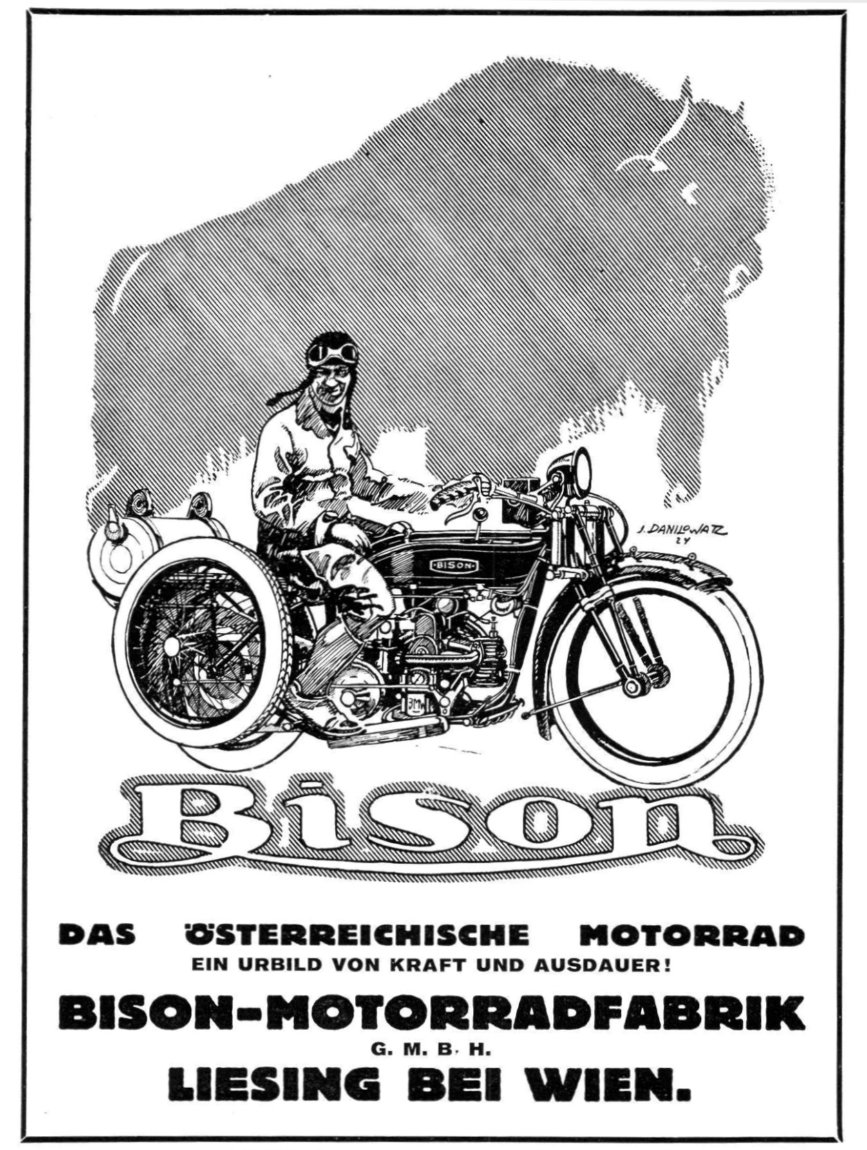 Bison Werbung