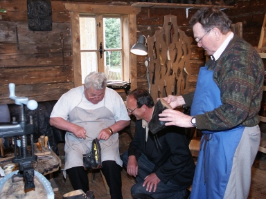 Historische Schuhmacherwerkstätte vom ehem. Meister Vinzenz Kreindl aus Frauenstein