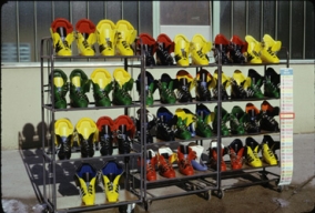 Kollektionsmuster für die Internat. Sportartikelmesse ISPO 1975 in München
